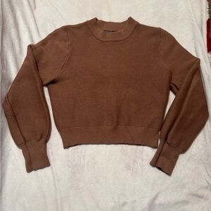 Zesica Brown Women's Cropped Sweater NWOT